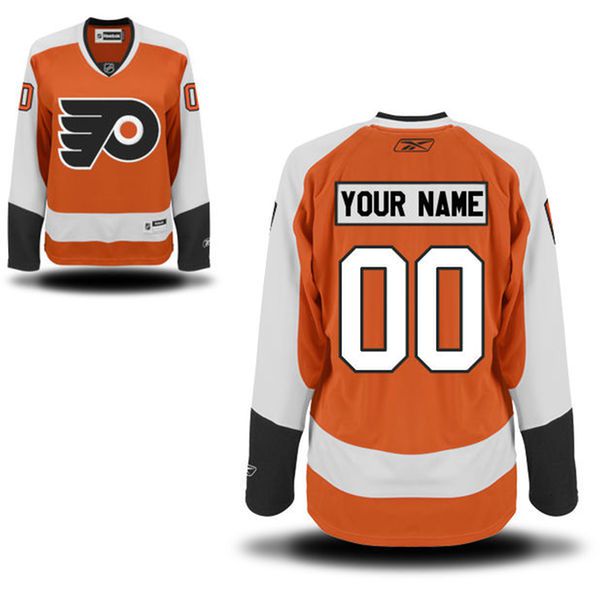 Reebok Philadelphia Flyers Women Premier Home Custom NHL Jersey - Orange